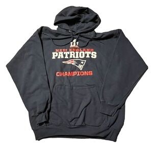 New England Patriots Hoodie Navy Size Large